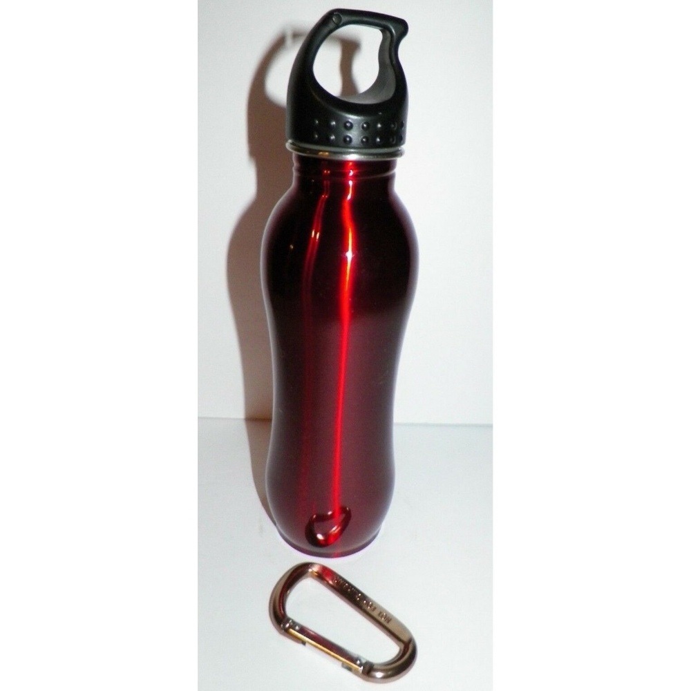 H2Go Red Stainless Steel Water Bottle 24oz